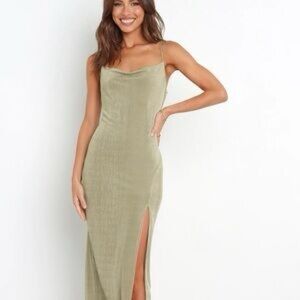 Petal & Pup Sage Green Maxi Dress